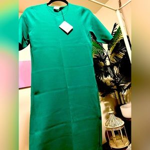 Scanlon Theodore emerald green midi bodycon dress